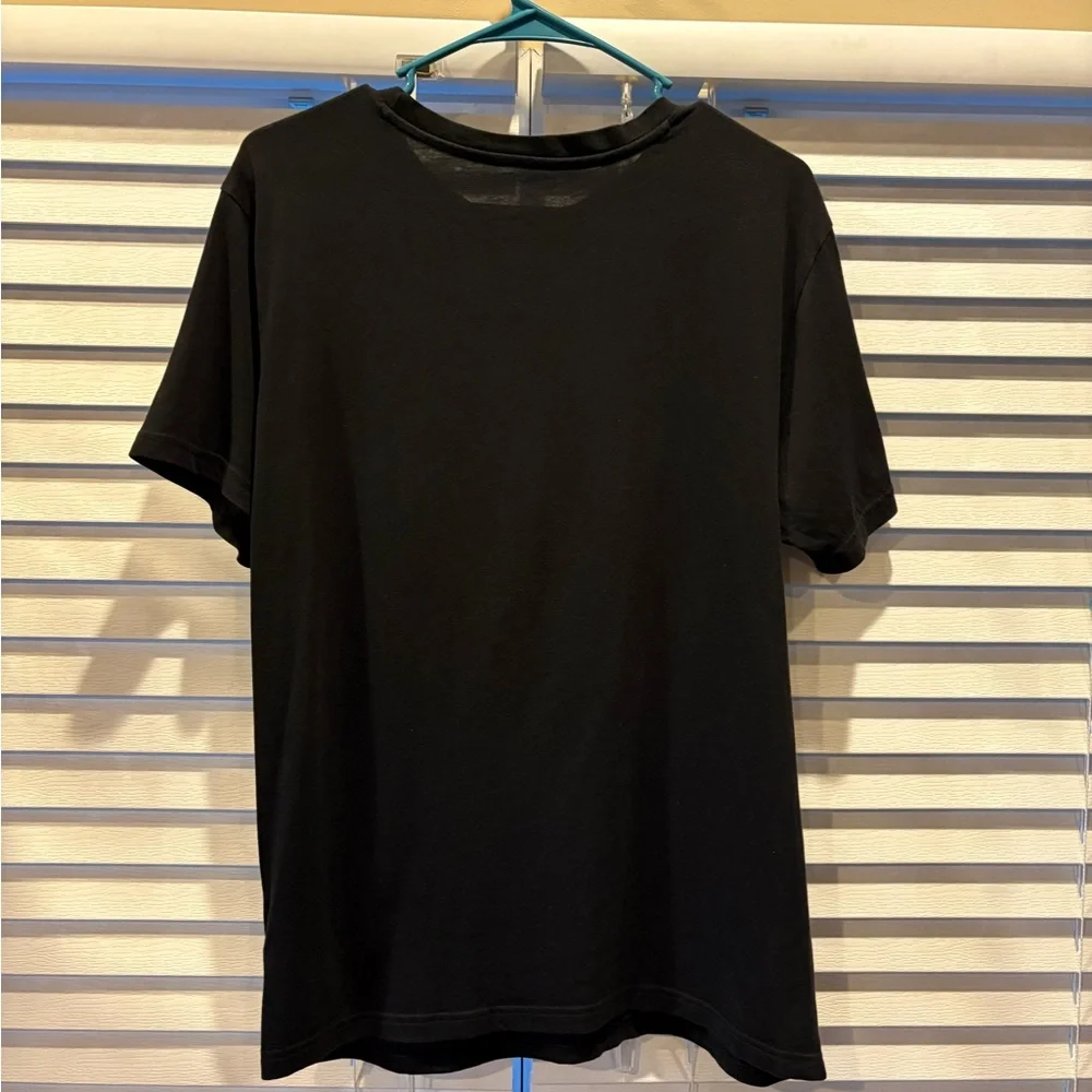 Adidas Men's Black Tee with White Logo
